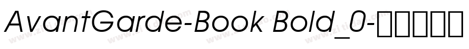 AvantGarde-Book Bold_0字体转换